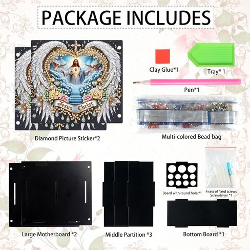 DIY 5D Diamond Painting Pen Holder – Jesus Religious Crystal Rhinestones Diamond Art Holder, Perfect for Storing Pens, Pencils, and Rulers in Saudi Arabia