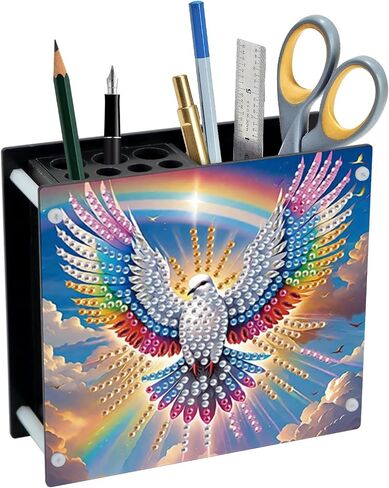 DIY 5D Diamond Painting Pen Holder – Jesus Religious Crystal Rhinestones Diamond Art Holder, Perfect for Storing Pens, Pencils, and Rulers in Saudi Arabia