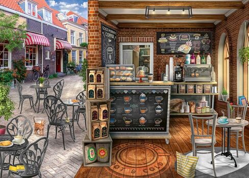 Ravensburger Quaint Cafe 1000 Piece Jigsaw Puzzle for Adults - 12000541 - Handcrafted Tooling, Made in Germany, Every Piece Fits Together Perfectly in Saudi Arabia