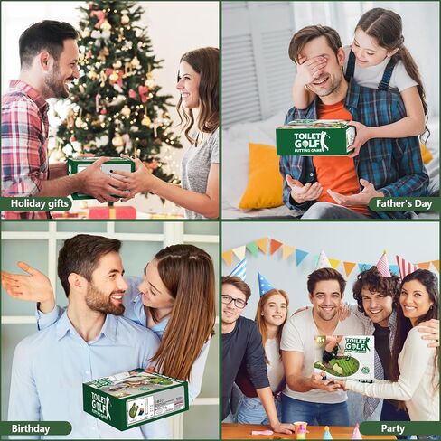 صندوق هدايا مزحة ، 2 PCS المرحاض لعبة الجولف GAG هدية مربع فارغ ، لف هديةك الحقيقية في صندوق هدايا مزيف ومضحك ، هدية فيل أبيض فرحان لاعب الجولف ، الزوج ، الأب ، الأخ وصديقه in Kuwait