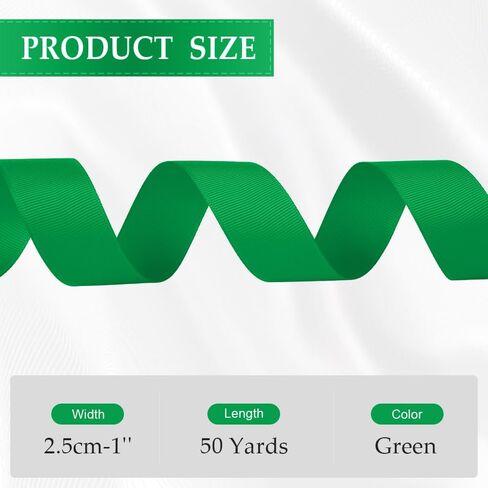 شريط Grosgrain ، 1 بوصة × 50 ياردة أبيض الشريط الصلب ألوان الشريط لفة الشريط أشرطة لشرائط التغليف للهدية للحرف اليدوية أقواس الخياطة أقواس الشعر باقات الزفاف in Kuwait