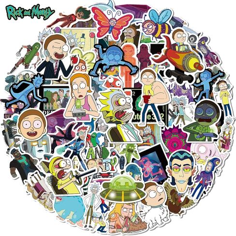 Science Sticker Pack of 50, Waterproof Anime Decals for Laptop, Water Bottles, Skateboards & Cars, Officially Licensed Science Decals for Teens, Adults & Kids (8+ Years) (50PCS) in Kuwait