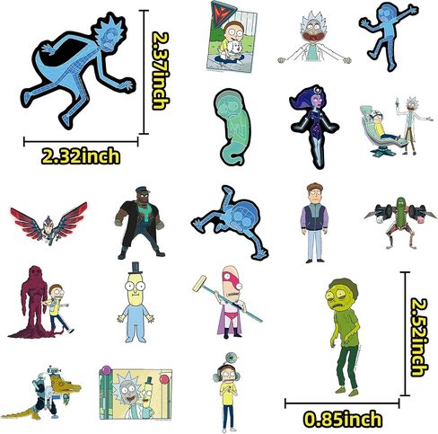 Science Sticker Pack of 50, Waterproof Anime Decals for Laptop, Water Bottles, Skateboards & Cars, Officially Licensed Science Decals for Teens, Adults & Kids (8+ Years) (50PCS) in Kuwait