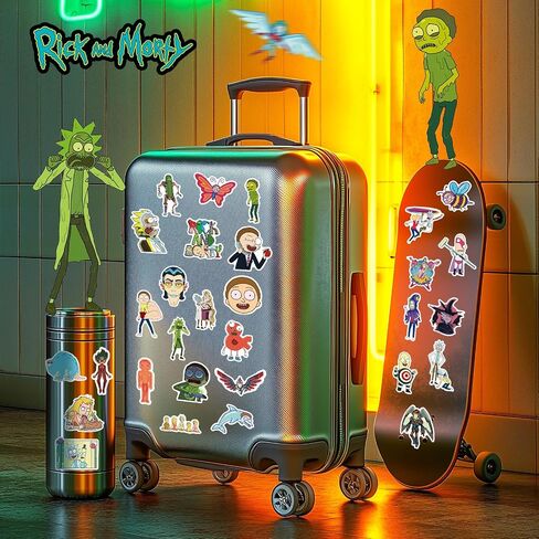 Science Sticker Pack of 50, Waterproof Anime Decals for Laptop, Water Bottles, Skateboards & Cars, Officially Licensed Science Decals for Teens, Adults & Kids (8+ Years) (50PCS) in Kuwait