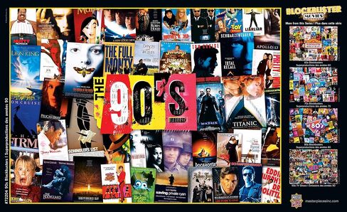 MasterPieces 1000 Piece Jigsaw Puzzle for Adults - 90's Blockbusters - 19.25"x26.75" - Bold Team Colors - Age 14+ in Saudi Arabia