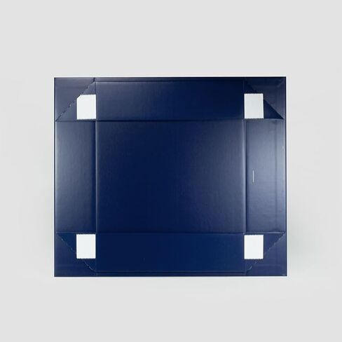 Geoto 13"x10"x2.75" A4 Shallow Size Luxury Rigid Foldable Magnetic Closure Collapsible Gift Packaging Boxes(Navy Blue) in Saudi Arabia