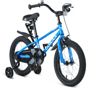 Kids Bike - 14 Inch & 16 Inch for Boys & Girls, Hand & Foot Brake, Adjustable Seat, Easy to Ride for Ages 3-7, Kids Bike with Training Wheels