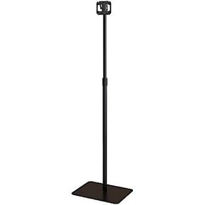 SV100 Small Monitor Floor Stand with Adjustable Height, Black, 20lb (9.07kg) Weight Capacity, 100x100mm Max mounting Pattern, Height Adjustment 47" - 68", Tilt -25°, Rotation 360°
