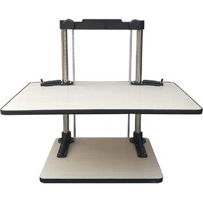 FixtureDisplays® Height Adjustable Standing Desk Ergonomic Sit Stand Desk Solution with Springs 16104-NPF