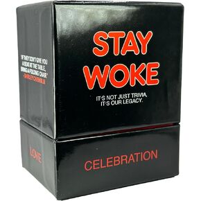 Kinfolk Stay Woke - A Trivia Black Card Game Celebrating Black Movies, Music, and Cultural Heritage - Engaging, Educational Entertainment for Groups, Embracing African-American Legacy with Fun.