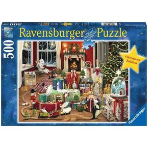 Ravensburger Enchanted Christmas 500 Piece Jigsaw Holiday Puzzle for Adults - 12000227 - Handcrafted Tooling, Made in Germany, Every Piece Fits Together Perfectly