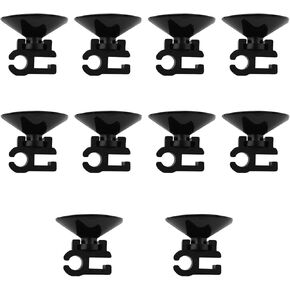 LQ Industrial 10PCS Black Fixed Suction Cup 22x28x6mm Aquarium Filter Oxygen Tube Power Cord Snap Pet Supplies