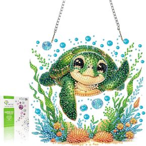 GUMITOON Diamond Art Kits for Adults-Ornaments Full Drill Diamond Dots Paintings for Beginners, Round 5D Paint with Diamonds Pictures Gem Art Painting Kits DIY Crafts Kits QCY-090