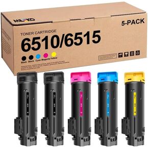 Phaser 6510 Toner Workcentre 6515 Toner Replacement for Xerox Workcentre 6515 Toner Phaser 6510 Toner Cartridge Compatible with Xerox Phaser 6510dni 6510n Workcenter 6515dni 6515dn（5 Pack）
