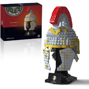 Givenni Roman Centurion Helmet Building kit, Compatible with Lego, STEM Gift Toy for Adults, Display Model Kit for Adults to Build, Gift Idea, Collectible Home Decor Model (596PCS)