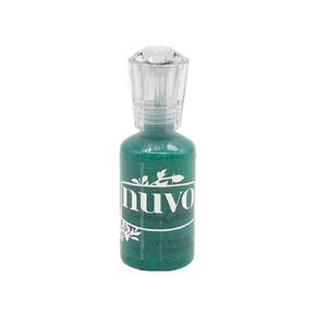 Nuvo Glitter Drops 1.1oz-Grotto Green
