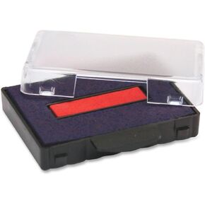 U. S. Stamp & Sign T5440 Dater Replacement Ink Pad, 1.125 Inches Width x 2 Inches Depth, Red/Blue (P5440BR)