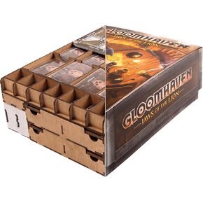 SMONEX Organizer Compatible with Gloomhaven Jaws of The Lion - Convenient Board Game Organizer Box with Four Player Trays