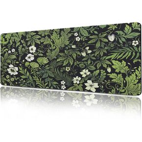 Vimorco Large Gaming Desk Pad, Waterproof Mouse Mat with Seamed Edges, Non-Slip Rubber Base Keyboard Desk Pad, Computer Mat Mousepad, Big XL Mouse pad 31.5“x15.7 (Vintage Flowers)