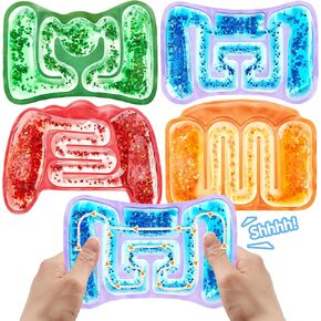 JOYIN 4 Pcs Sensory Fidget Toys for Kids, Autism Sensory Tubes Stress Toys for Kids, Autism Hyperactivity, Stress Relieve, Fidgets for Classroom, Party Favors