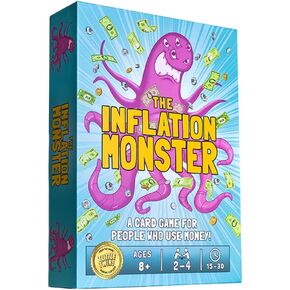 ANGEL STUDIOS Inflation Monster Card Game | Educational Card Game for Kids Ages 8+ | Family Board-Game | Learn Money, Math, Investing, & Inflation | 2-4 Players | Tuttle Twins