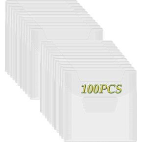 BAOFALI30 Pcs 3.9x3.9inch Stamp & Die Storage Pockets Resealable Clear Plastic Seal Bags Storagefor Cutting Dies Stamp Crafts for DIY Scrapbooking Paper Card Craft Cutting Dies Storage