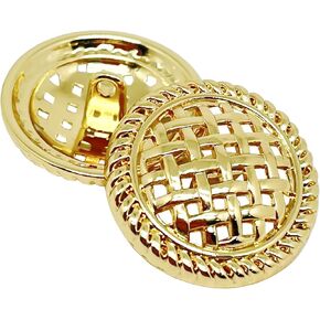 10pcs 25MM/1Inch Round Metal Vintage Grid Sewing Buttons for Blazer Button Set for DIY Craft(1#,Silver) in Saudi Arabia