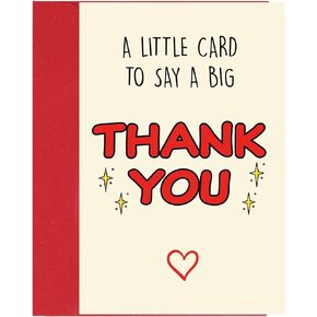 Cheerin Thank You Card – Elegant Thank You Greeting Card with Envelope – Thoughtful Appreciation Gift for Teacher, Boss, Friend, Coach, or Colleague