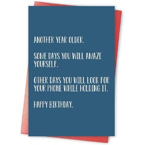 Funny Birthday Card for Dog Mom Dog Dad, Cool Gifts from Dog or Cat, Happy Birthday Card for Boyfriend Girlfriend Pet Parent
