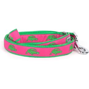 The Worthy Dog Alligators Leash for Small Dog Made of Nylon Dog Leash for Walking and Durable Comfortable Strong for Dog Pink Size- Small