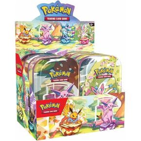 POKEMON TCG: SCARLET & VIOLET: PRISMATIC EVOLUTIONS MINI TIN DISPLAY (8ct) - 2 Packs Per Tin