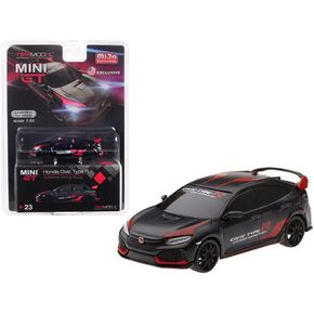 Mini GT Honda Civic Type R (FK8), Matte Black MGT00023-MJ - 1/64 Scale Diecast Model Toy Car