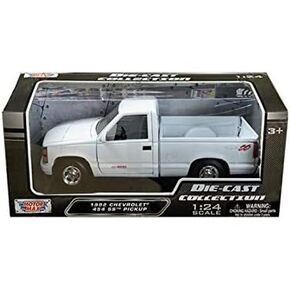 DIECAST 1:24 W/B - 1992 Chevrolet 454 SS Pickup (White) 73203WH Motor Max