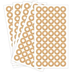 2500 Pcs Kraft Hole Reinforcement Stickers,Self-Adhesive 0.25" Diameter Hole Labels for School Home Paper Sheet Binder