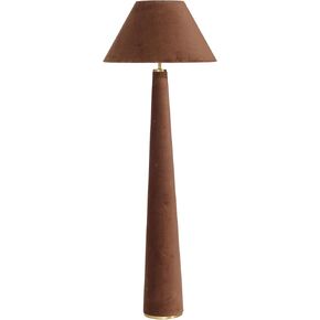 Tov Furniture Graham Chocolate Brown Velvet Floor Lamp
