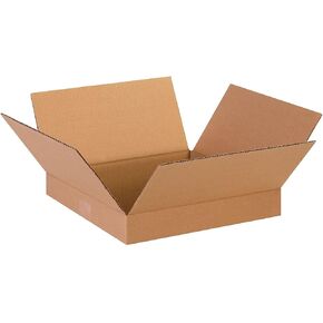 SI Products 13-Inch x 13-Inch x 2-Inch Shipping Box, 200#/ECT, 25/Bundle (13132)