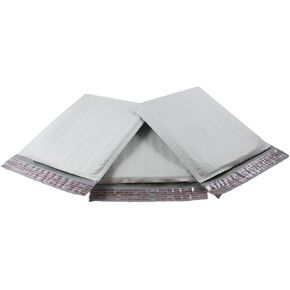 HGP #0 XL, 7.5" x 10", 40 Pack, Poly Bubble Mailers Padded Envelopes Plastic Self Seal Shipping DVD Size Bags
