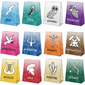 Htabiol Greek Mythology Party Favor Bags, 24pcs Greek Gods Gift Bags, Greek Mythology Gift Bags, Greek Mythology Party Supplies, Fit for Percy Jackson Party, Greek God Party, Greek Mythology Birthday