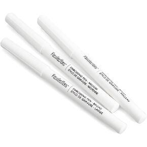 Embossing Pens by Recollections - Dual Tip Pens for Heat Embossing, Hand Lettering & Card Making – Clear Ink for Precision Crafting & DIY Projects, 3 Count