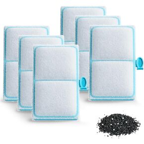 Pawfly Filter Cartridge for Top Fin EF-S Element and BF5 BETTAFLO, Replacement EF-S Filter Cartridge for Fish Tank (3 Pack)