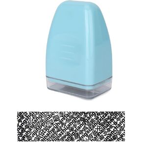 Wide Identity Theft Protection Roller Stamp - Confidential Privacy Information Stamp & Address Blocker Secure Your Personal Data, 1.18 Inch Perfect for Privacy Protection, Blue