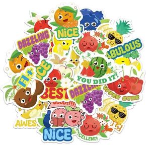 120 PCS Scratch and Sniff Stickers for Kids - 12 Scented Designs, Non-Toxic Smelly Stickers for Classroom (Fruity Scented, 3-6 Month Fragrance)
