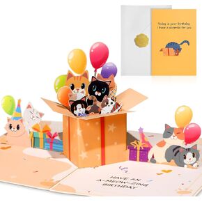 Pop Up Birthday Card with Envelope - 3D Corgi Themed Pop Up Funny Dog Birthday Card with Blank Note, Surprise Gifts for Kids Girl Boy Daughter Son Sister Grandson Dog Lover Women Friend in Kuwait