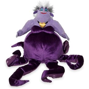 Disney Store - Ursula Plush Doll from The Little Mermaid, Vault Plush Collection - Detailed Sculpting, Embroidered Features, Faux Fur, Satin Pendant, Toys