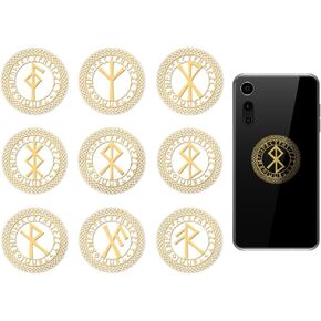 OLYCRAFT 9pcs 1.6x1.6 Inch Sun Moon Metal Stickers Mystical Symbols Metal Gold Stickers Self-Adhesive Picture Sticker Self Adhesive Gold Sticker Decorate Decals for Scrapbooks Phone Decor