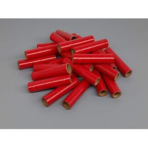 25 Fireworks Kraft Gloss Red PYRO Cardboard Tubes 9/16" x 3" x 1/16"
