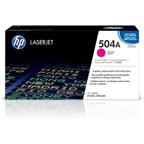 HP 504A Magenta Toner Cartridge | Works with HP Color LaserJet CM3530, CP3525 Series | CE253A
