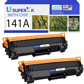 USUPERINK W1410A Compatible Toner Cartridge Replacement for HP 141A Black Toner Cartridge use for Laserjet Pro M110w MFP M140w M139w(not use for M139we, M140we, M110we,2 Pack)