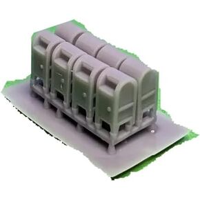 8 N Scale Mail Post Boxes N1009