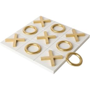 Nikky Home 12x12 Inch Tic Tac Tac Toe Wood Game Board Classic Coffee Table Decor in Saudi Arabia